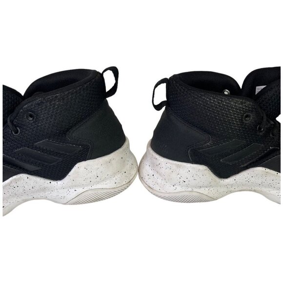 Adidas Mens Cloudfoam Streetfire Basketball Shoes Sz 8.5 Black Mid Top Athletic - Picture 9 of 12